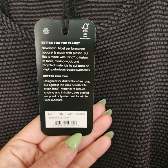 2 ALLBIRDS NWT Black Sheer Tank Top Size XS Bundle of 2 - Picture 5 of 9